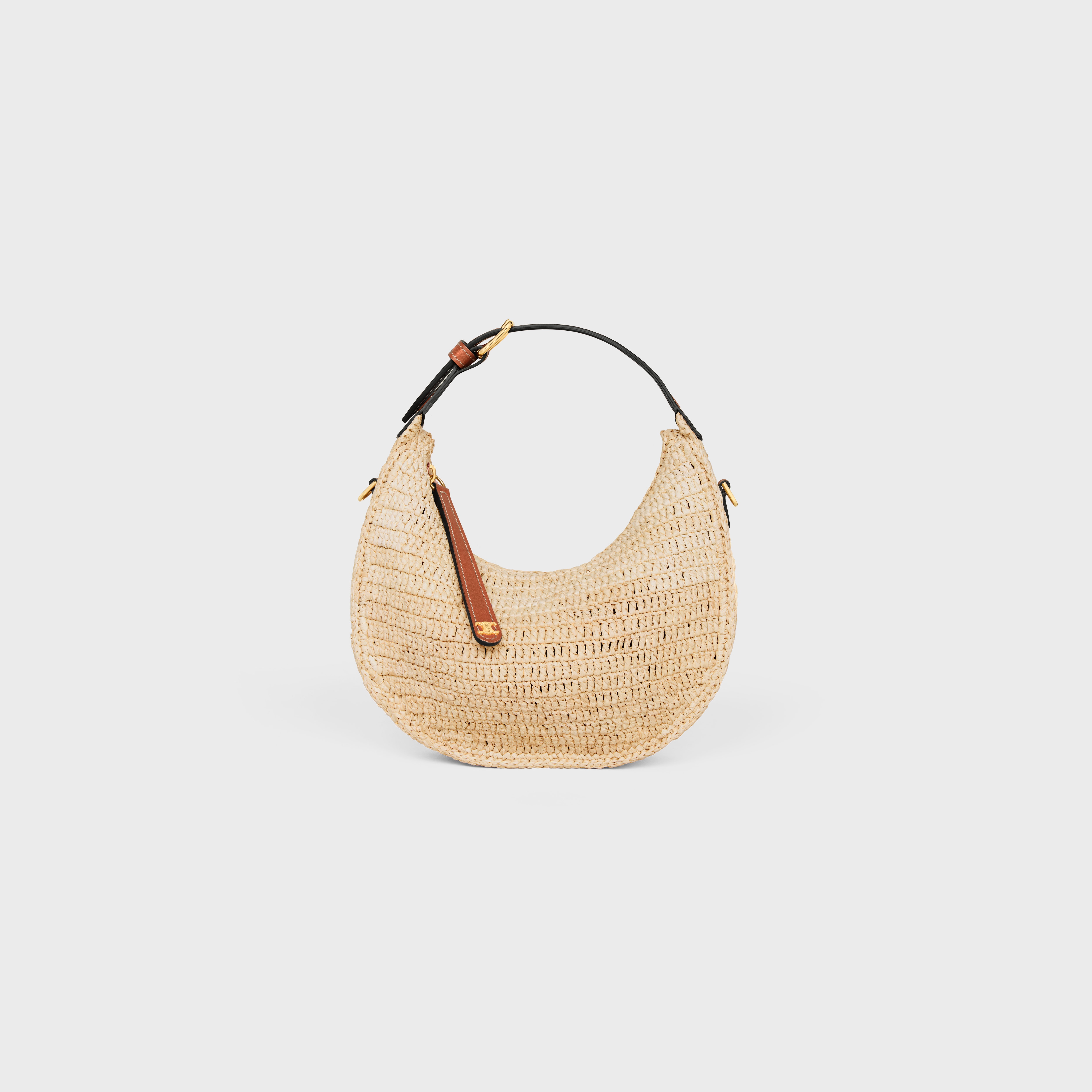 Teen Celine Lulu IN RAFFIA AND NATURAL CALFSKIN - NATURAL / TAN